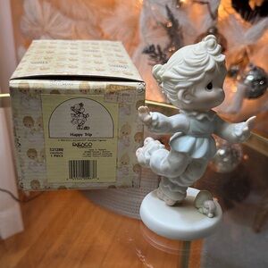 Precious Moments Blue and White Figurine